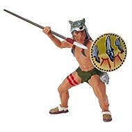 Papo Indian with wolf skin - Figure
