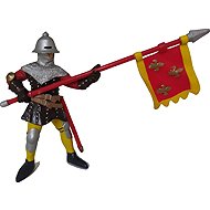 Papo Warrior with standard red - Figure