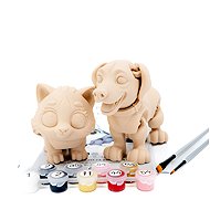 FlexiFriends Dog and Cat, Creative Figurine Painting Set - Paintable Figurine