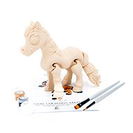 FlexiFriends Brown Horse, Creative Set - Paintable Figurine