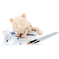 FlexiFriends Cat Grey, Creative Set - Paintable Figurine