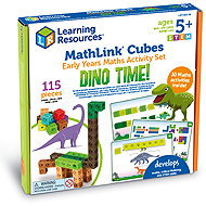 Learning Resources MathLink Cubes Early Maths Activity Set – Dinosaur Time - Educational Toy