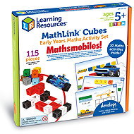 Learning Resources MathLink Cubes Early Maths Activity Set – Mathmobiles - Educational Toy
