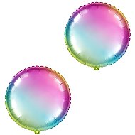 Flexmetal Rainbow round foil balloon 45 cm, 2 pcs - Balloons