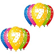 Smart Balloons "7" printed balloons, 30cm, 10pcs - Balloons