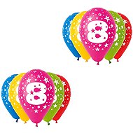 Smart Balloons "8" printed balloons - 30 cm, 10pcs - Balloons