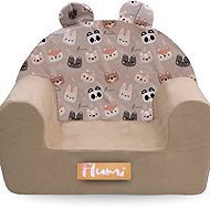 Flumi children's armchair beige with teddy bears - Children's Chair