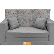 Flumi Children's sofa bed grey with deer - Children's sofa