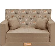 Flumi Children's sofa bed beige in the colour of teddy bears - Children's sofa