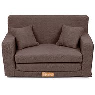 Flumi Children's sofa bed Boucle chocolate brown - Children's sofa