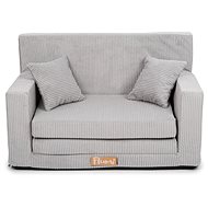 Flumi Children's sofa bed corduroy grey - Children's sofa