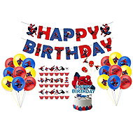 Funco Large Spiderman Birthday Set 58pcs - Party Accessories