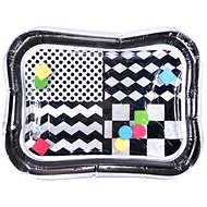 KIK Inflatable mat for toddlers 65 × 50 cm black and white - Play Mat