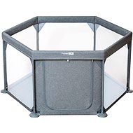 FreeON Hexagon playpen, melange grey - Baby Playpen