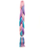 Pronett XJ4788 Kanelové syntetické copánky Rainbow - Wig