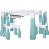 FreeOn Plastic table with chairs Neo, white/green - Children's Furniture
