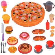 Kruzzel 16875 Slicing Fast Food Snacks - Toy Kitchen Food