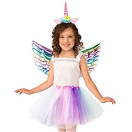 FunCo Children's Rainbow Unicorn Costume with Wings - Costume
