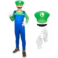 FUNCO Super Mario Luigi costume size 110 - 122 cm - Costume