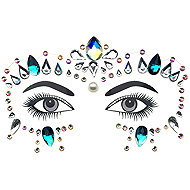FunCo self-adhesive eye mask Pebbles emerald - Costume Accessory