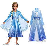 FunCo Dětský kostým ELSA s copánkem 110-116 M - Costume