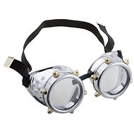 Funny Fashion Silver Steampunk Glasses - Costume Accessory