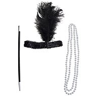 FUNNYFASHN - party Set charlestone black - mix - 3 pcs - Costume Accessory