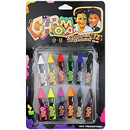 FunCo Children's set of face and body sticks 12 pcs - Face Paint