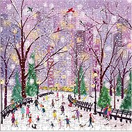 GALISON Square puzzle Snowy Night 500 pieces - Jigsaw Puzzle