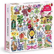 GALISON Square puzzle Buzzing Bouquet 500 pieces - Jigsaw Puzzle
