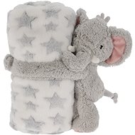 H&L Plush blanket 75 × 100 cm with pet, elephant - Blanket