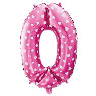 GoDan Inflatable digits '0' pink 61 cm - Balloons