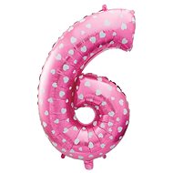 GoDan Inflatable digits '6' pink 61 cm - Balloons
