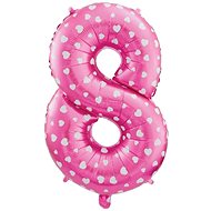 GoDan Inflatable digits '8' pink 61 cm - Balloons