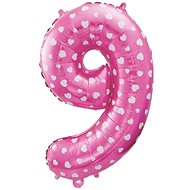 GoDan Inflatable digits '9' pink 61 cm - Balloons