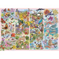 GIBSONS Curious Animals Puzzle 1000 pieces - Jigsaw Puzzle