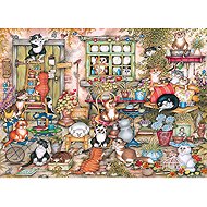 Gibsons Cats in the Backyard 1000 pieces - Jigsaw Puzzle