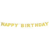 Boland Garland Happy birthday gold - Garland