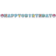 AMSCAN Garland Pokémon Happy Birthday 218 cm - Garland