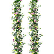 FunCo Wedding Decoration Floral Table Runner Blooming Meadow 173 cm 2 pcs - Garland