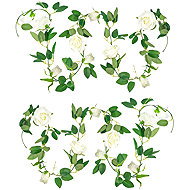 FunCo Wedding Decoration Rose Dream Floral Table Runner 200cm 2pcs - Garland