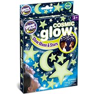 GlowStars Luminous Wall Decoration - Cosmic Moon and Stars - Self-Adhesive Decoration
