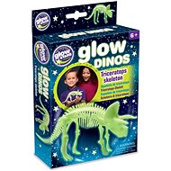 GlowStars 3D Luminous Dinosaur Skeleton - Triceratops - Children's Bedroom Decoration