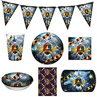GODAN Children's Birthday Party Set Harry the Wizard, 12 people, 39 pieces - Party Accessories