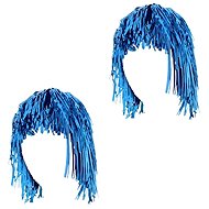 GODAN Foil wig blue, 2 pcs - Wig