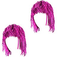 GODAN Pink foil wig, 2 pcs - Wig