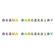 Rappa Garland - Happy Birthday, 250 cm, 2 pcs - Garland