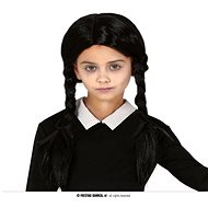 Black wig with braids - children - addams family - halloween - Wig