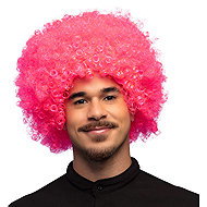 Boland XL Afro wig in pink - Wig