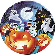 Guirca paper plates pumpkin - Halloween, 6pcs, 23cm - Paper Food Trays